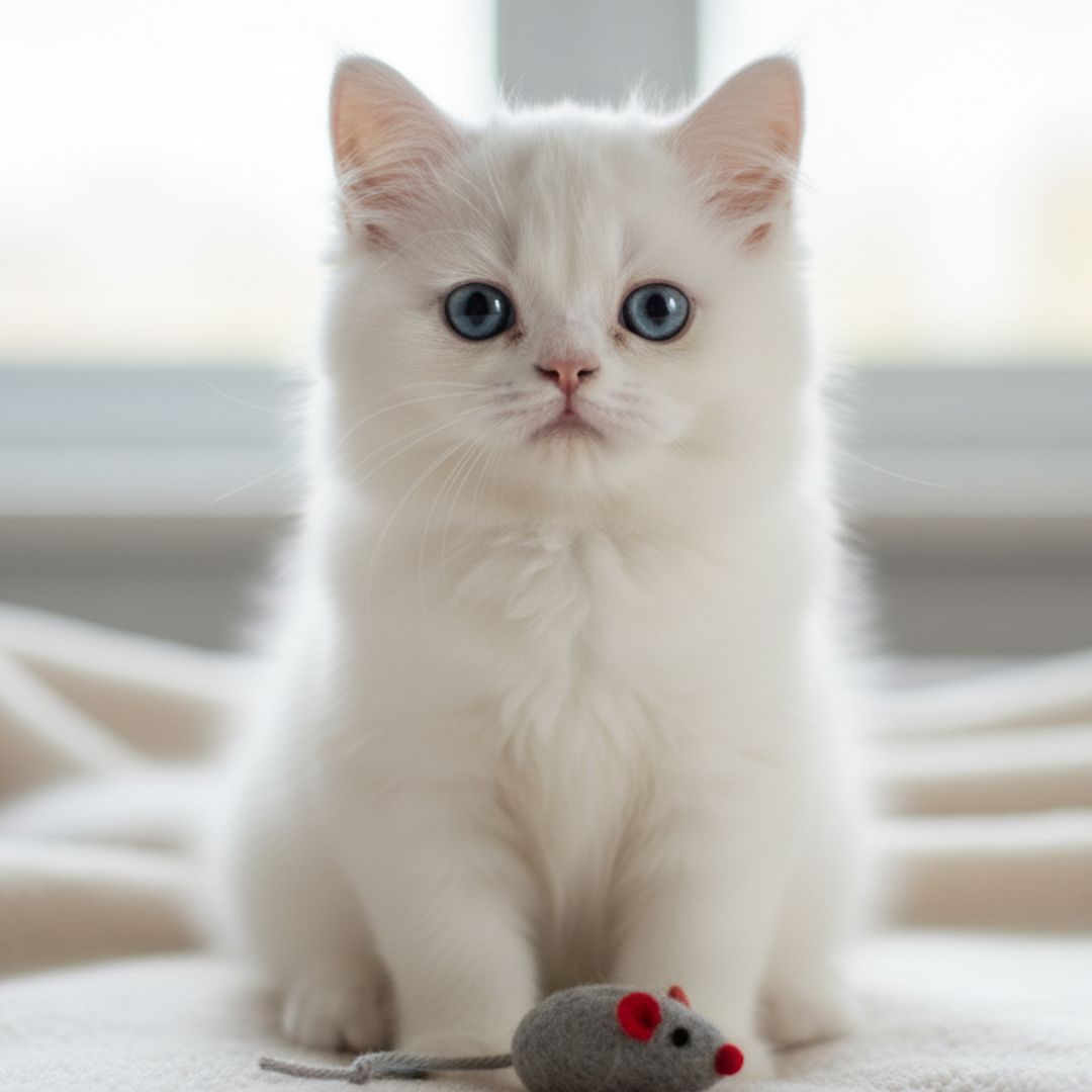 Cute white Persian kitten for sale in Pune at Apna Dog. Healthy, vaccinated, and home-delivered with affordable Persian kitten price.