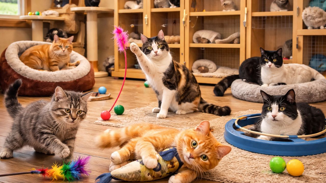 Trusted cat boarding service near Bhosari Dighi Dudulgaon and Charholi with a relaxed cat