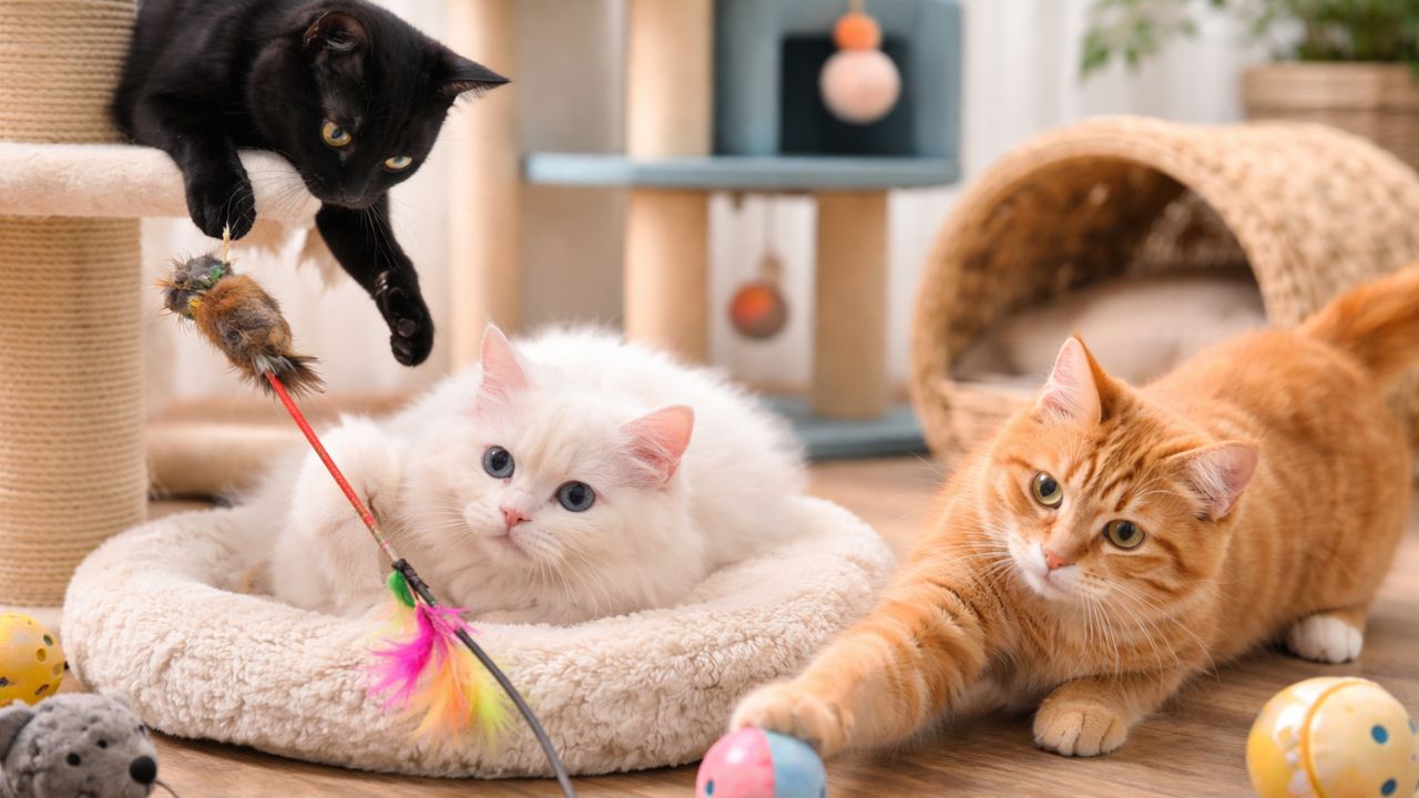 Comfortable cat hostel setup near Pimpri Chinchwad with bedding and calm surroundings