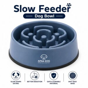 Slow Feeder Dog Bowl for Healthy Digestion & Slower Eating