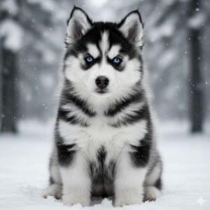 Healthy blue-eyed Siberian Husky puppy – explore real prices in Mumbai with Apna Dog.